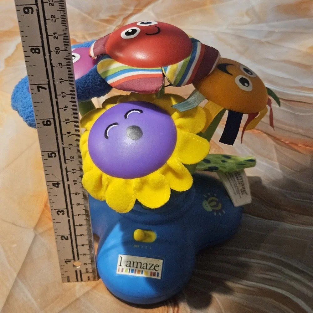 Vintage 2005 Lamaze Soft Chime Garden Light Up  SensoryMusical Flower Baby Toy